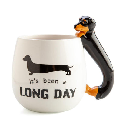 A 3D ceramic coffee cup with a novel dog head, a creatively hand-painted animal face tea cup, and a cute dog shaped drinking cup are ideal gifts for pet lovers to decorate their home kitchens Kemu |Fashion Home Kitchen Beauty