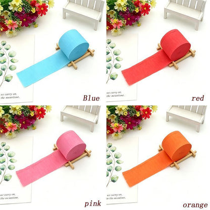 Colored Crepe Paper golden 20 Rolls