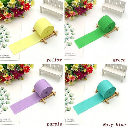 Colored Crepe Paper golden 20 Rolls