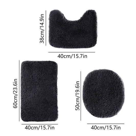 Bathroom Rugs Sets Black