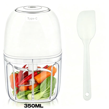 350ml Household Multifunctional Automatic Food Processor-white Kemu |Fashion Home Kitchen Beauty