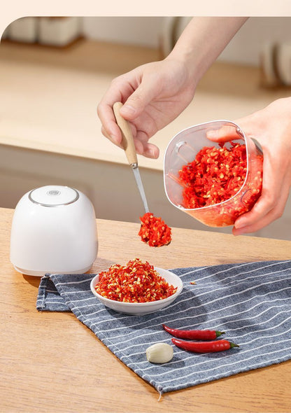 350ml Household Multifunctional Automatic Food Processor-white Kemu |Fashion Home Kitchen Beauty