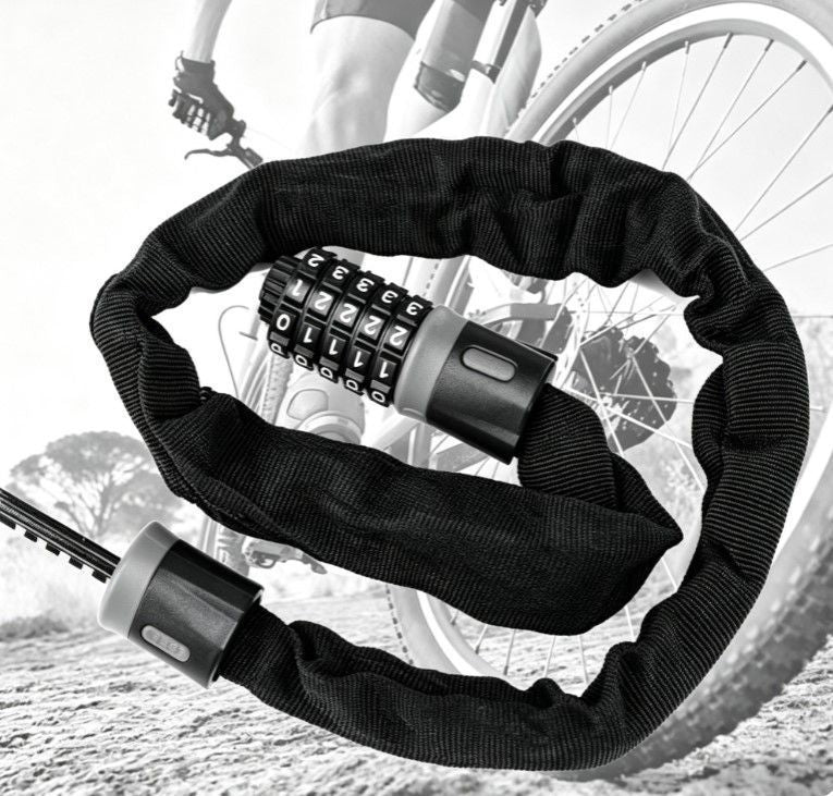 Bike Combination Lock - Black Grey, 1.5m Kemu |Fashion Home Kitchen Beauty