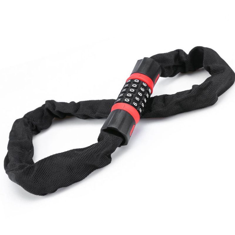 Bike Combination Lock - Black Red, 0.9m Kemu |Fashion Home Kitchen Beauty