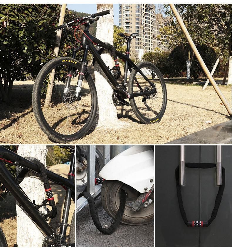 Bike Combination Lock - Black Red, 1.2m Kemu |Fashion Home Kitchen Beauty