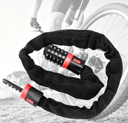 Bike Combination Lock - Black Red, 1.5m Kemu |Fashion Home Kitchen Beauty
