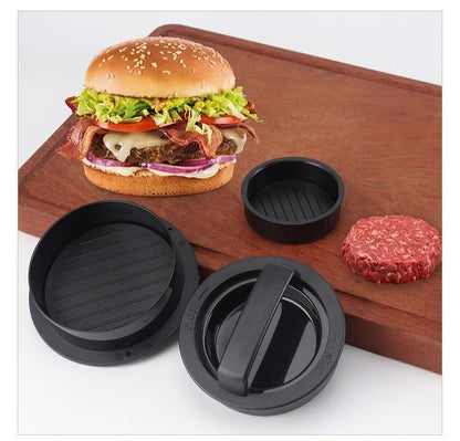 Hamburger Patty Press with 100 Pcs Silicone Paper & 3 Burger Clips