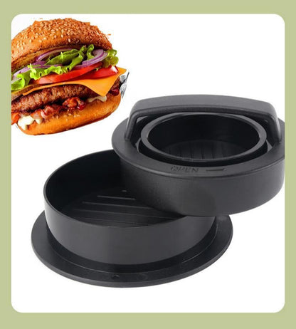 Hamburger Patty Press with 100 Pcs Silicone Paper & 3 Burger Clips