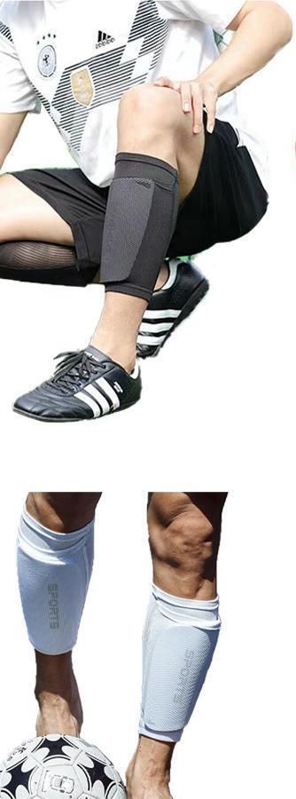 2 Pairs Soccer Shin Guard Sock White Size S Kemu |Fashion Home Kitchen Beauty