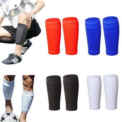 2 Pairs Soccer Shin Guard Sock Blue Size L Kemu |Fashion Home Kitchen Beauty