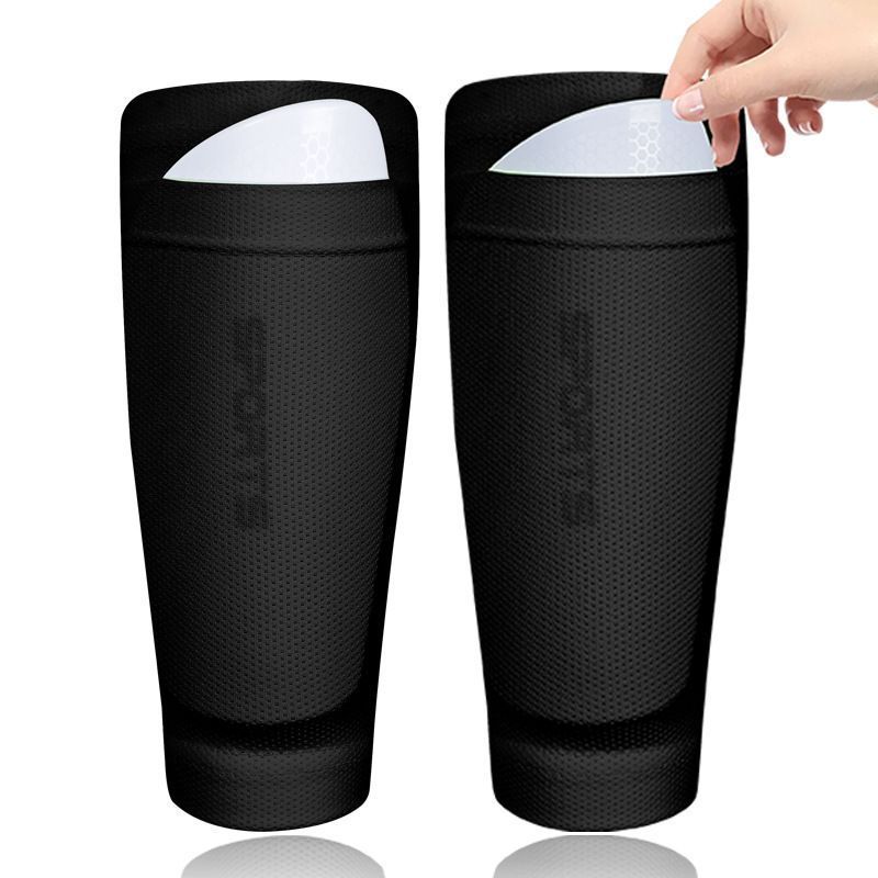 2 Pairs Soccer Shin Guard Sock Blue Size L Kemu |Fashion Home Kitchen Beauty
