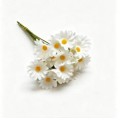 Sunshine Australian Patio Artificial Chamomile, Soft Floral Ornament For Wedding & Hotel 50 pcs