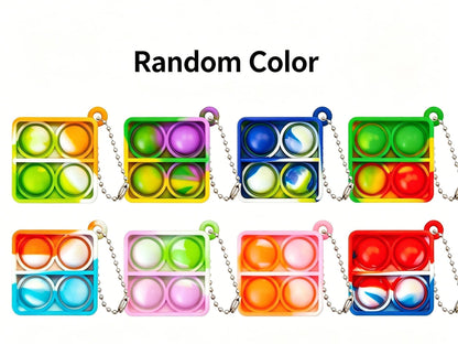 8pk 3cm Heart Pop It Fidget Keychain Kemu |Fashion Home Kitchen Beauty
