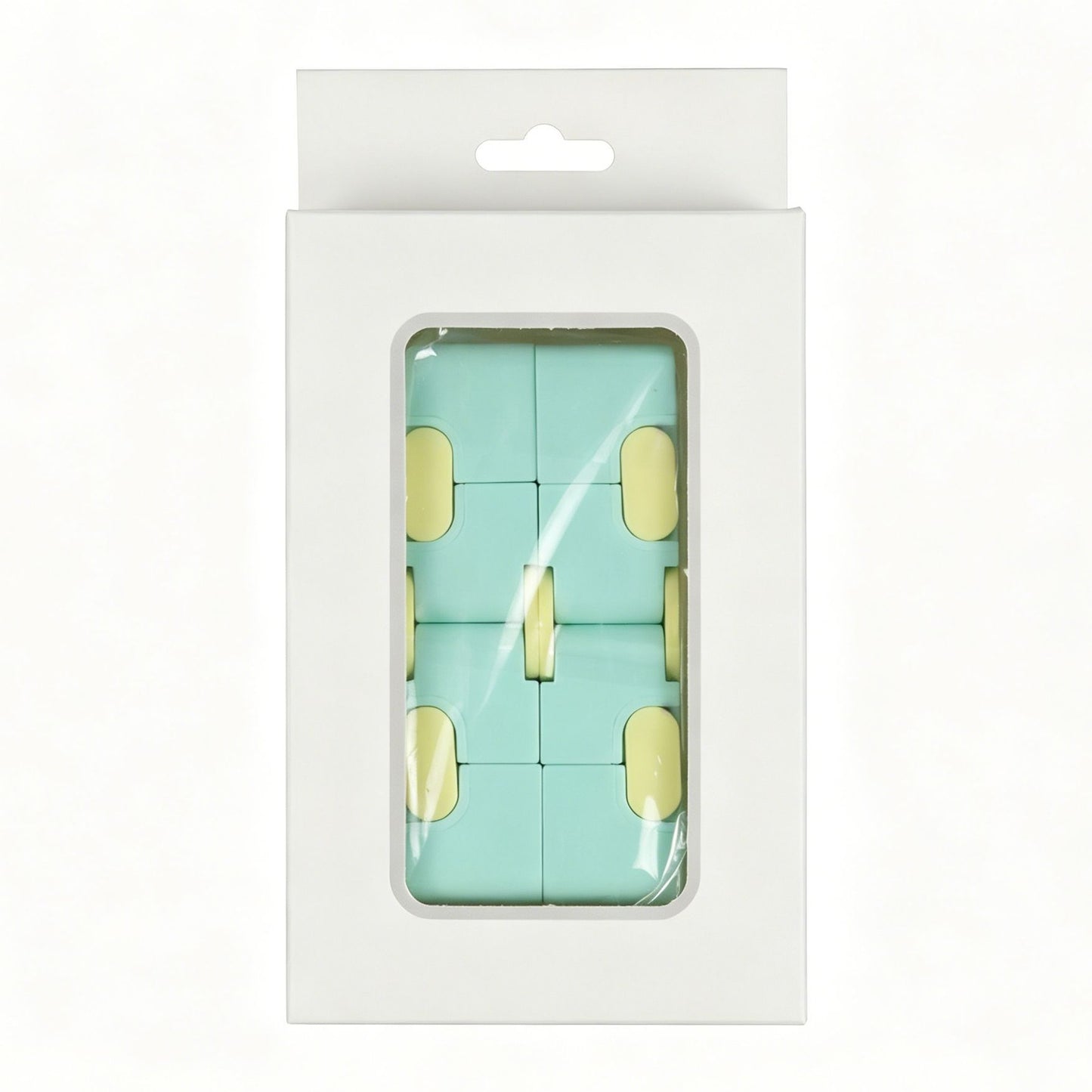 2pk Pastel Green & Yellow Infinity Fidget Cube Kemu |Fashion Home Kitchen Beauty