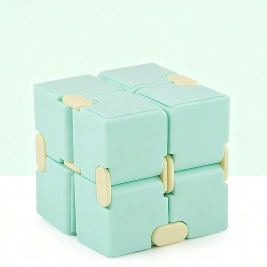 2pk Pastel Green & Pink Infinity Fidget Cube Kemu |Fashion Home Kitchen Beauty