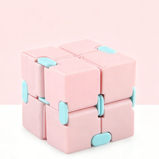 2pk Pastel Yellow & Pink Infinity Fidget Cube Kemu |Fashion Home Kitchen Beauty