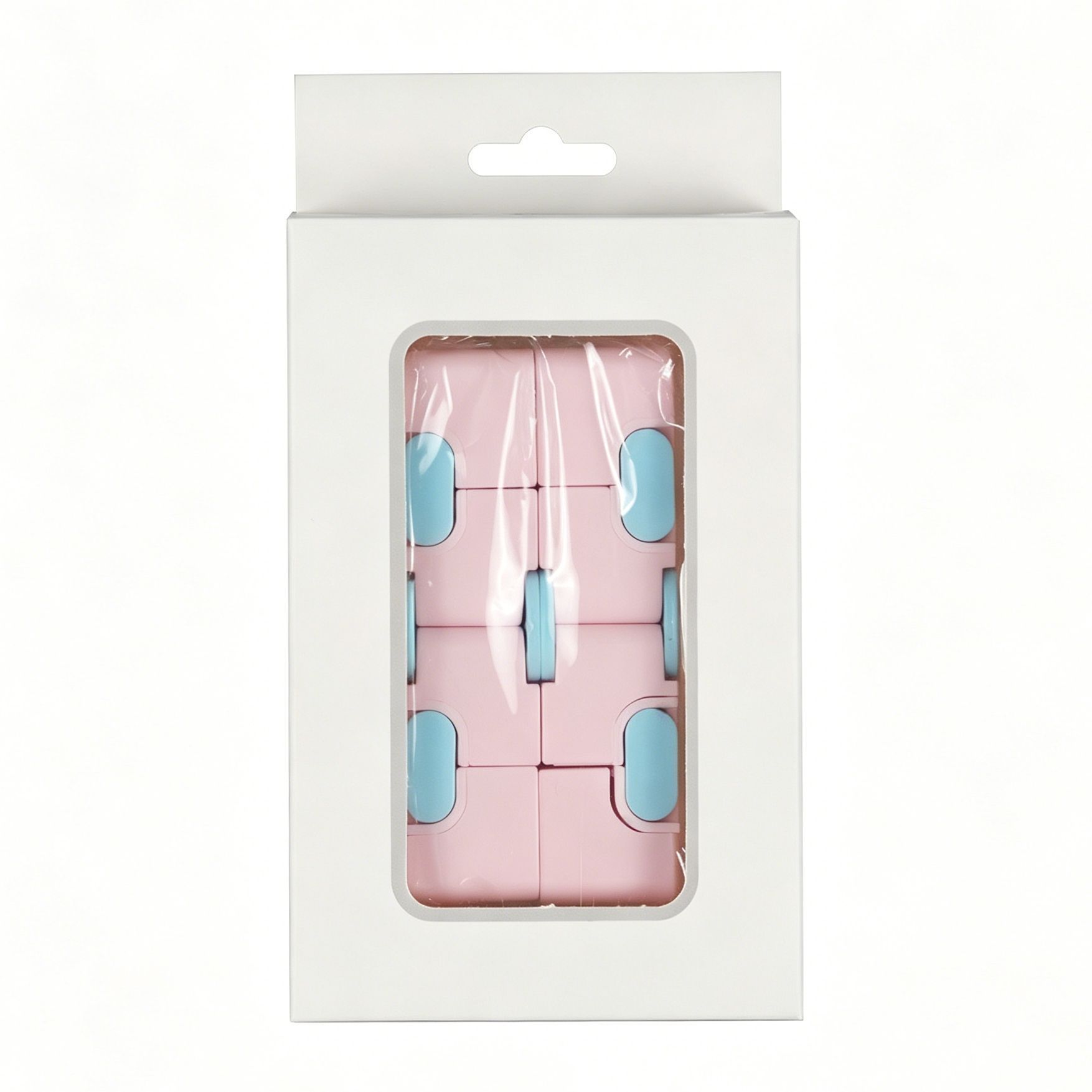 2pk Pastel Yellow & Pink Infinity Fidget Cube Kemu |Fashion Home Kitchen Beauty