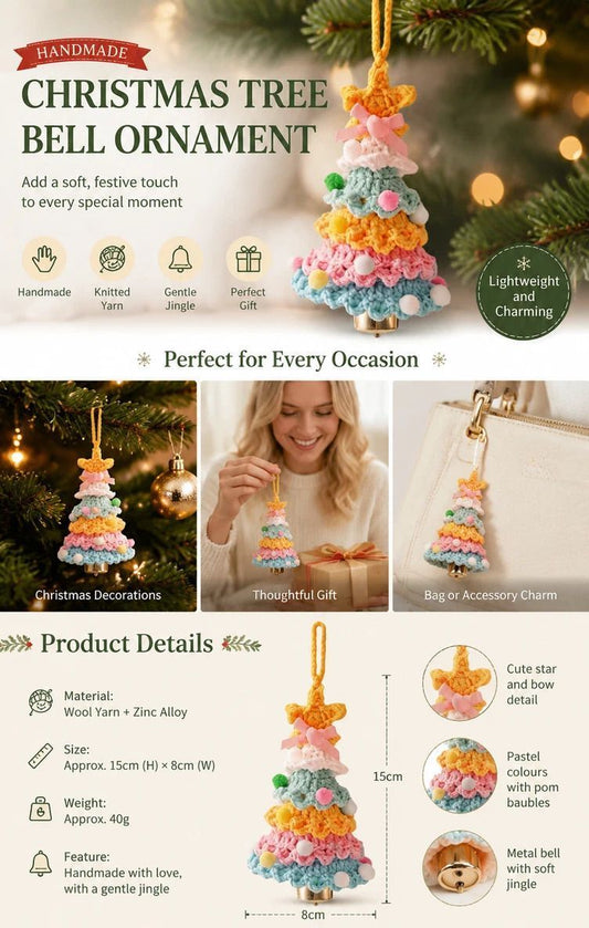 2 Pack Crochet Ornament E+G Rainbow 2 & Orange, Kids Xmas Pair Kemu |Fashion Home Kitchen Beauty