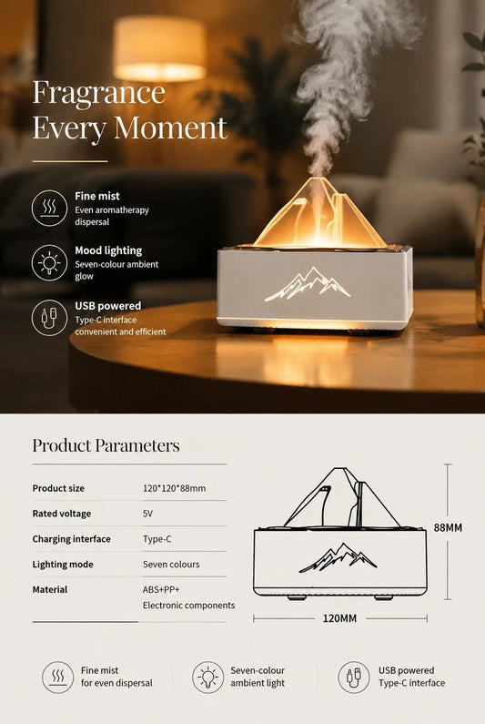 Tap Control Night Light Humidifier, Cream, Home Decor Gift Kemu |Fashion Home Kitchen Beauty