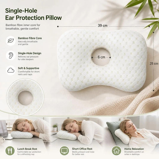Side Sleep Ear Guard Pillow 39x28x6, Rock Gold, Gentle Head Support For Rest Kemu |Fashion Home Kitchen Beauty
