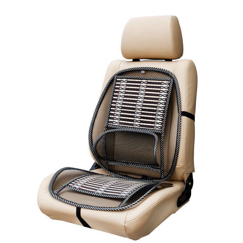 1pc Car Bamboo Wire Cooling Seat Cushion With Backrest Kemu |Fashion Home Kitchen Beauty