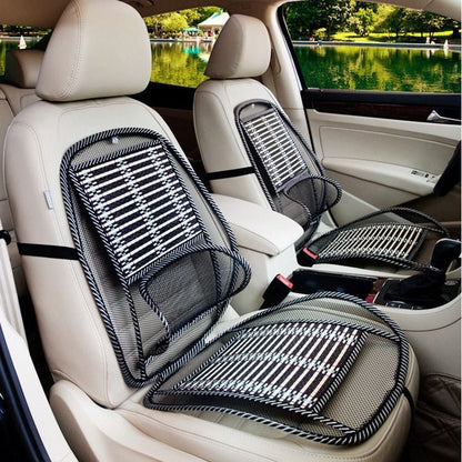 4pcs Car Bamboo Wire Cooling Seat Cushion With Backrest Kemu |Fashion Home Kitchen Beauty