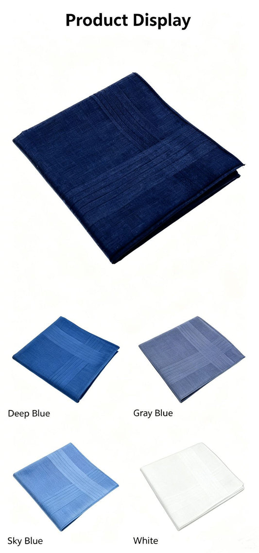 Solid Striped Men Suit Pocket Square Handkerchief 5pcs Kemu |Fashion Home Kitchen Beauty