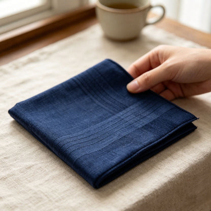Solid Striped Men Suit Pocket Square Handkerchief 5pcs Kemu |Fashion Home Kitchen Beauty