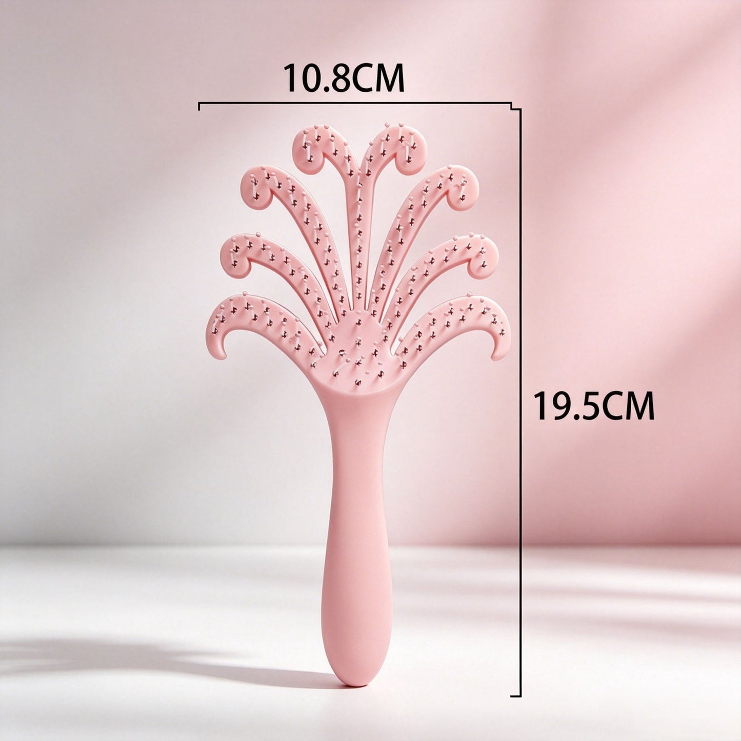 Light Pink & Light Purple Octopus Scalp Brush 2Pcs