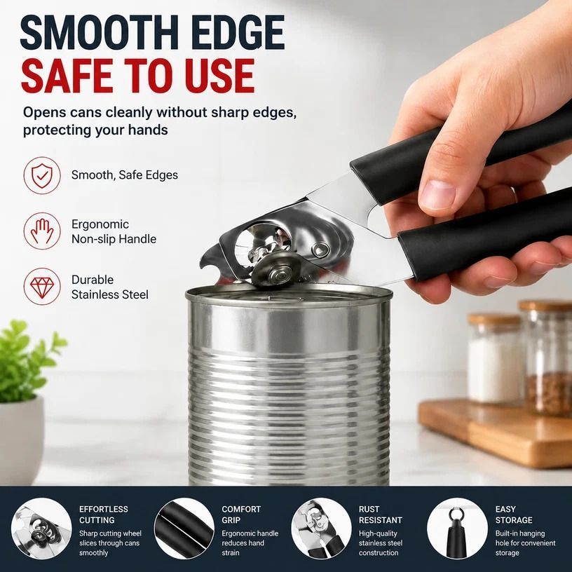 Upgraded Can Bottle Opener Set of 2 Multi Functional Household Gadget Kemu |Fashion Home Kitchen Beauty