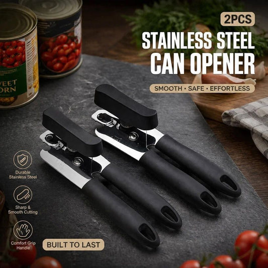 Stainless Steel Can Opener Combo 2Pcs Manual Multi Purpose Kitchen Tool Kemu |Fashion Home Kitchen Beauty