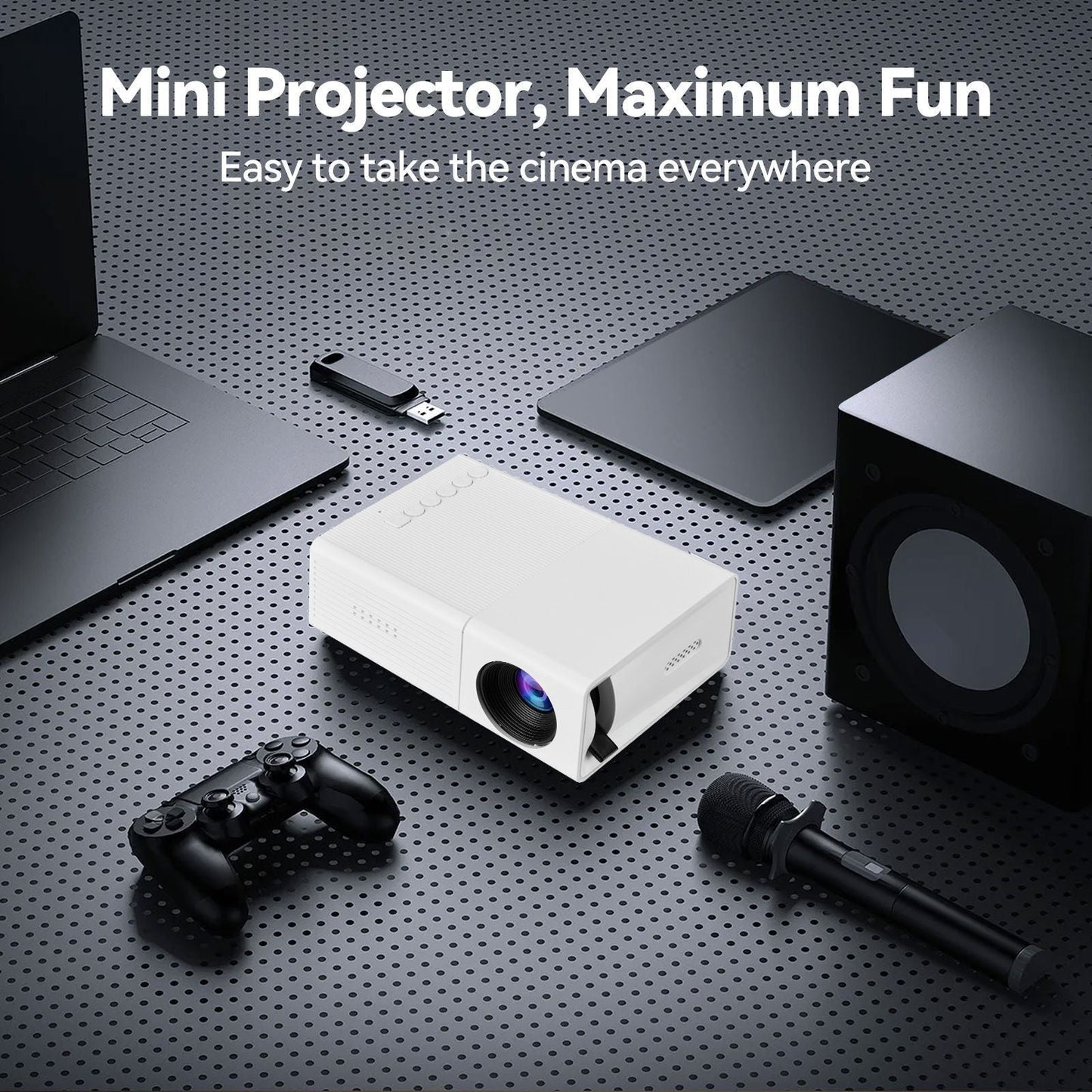M3S Mini Projector White AU Kemu |Fashion Home Kitchen Beauty