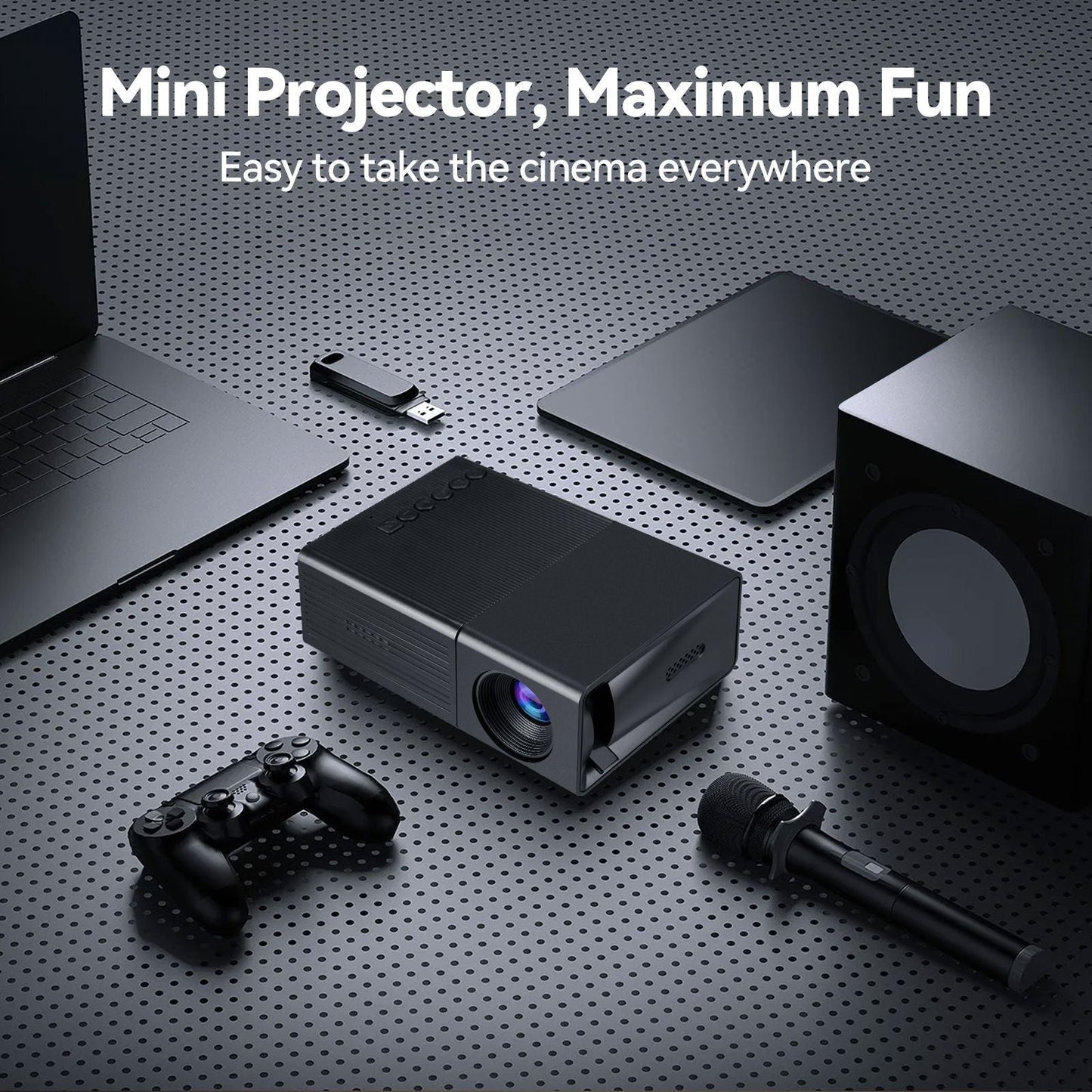 M3S Mini Projector Black AU Kemu |Fashion Home Kitchen Beauty