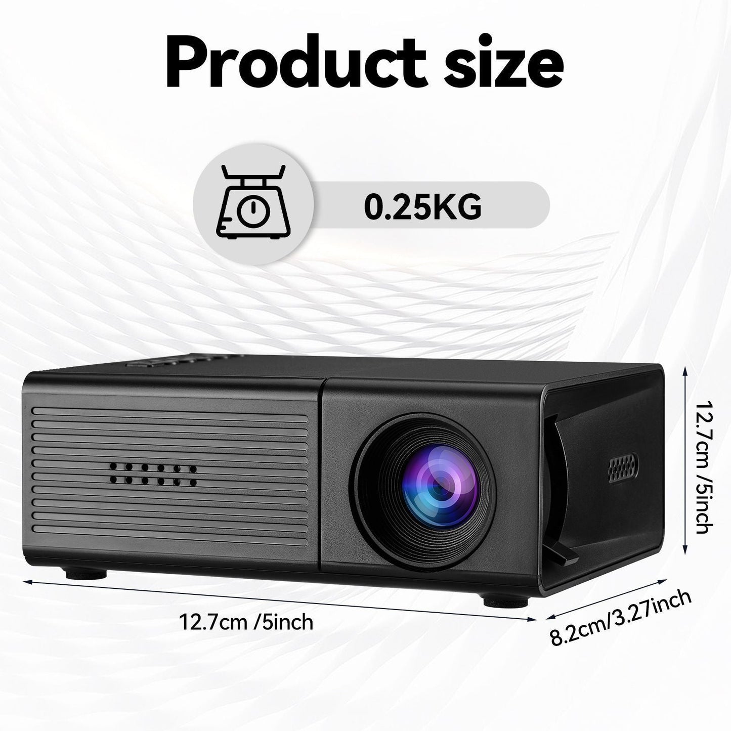M3S Mini Projector Black AU Kemu |Fashion Home Kitchen Beauty