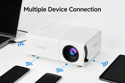 M3S Mini Projector White USB-Powered Kemu |Fashion Home Kitchen Beauty