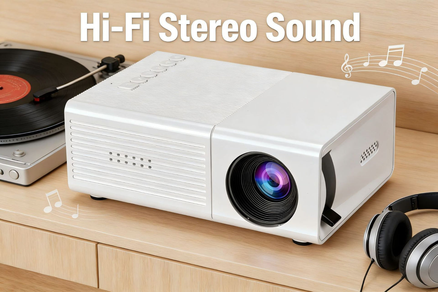 M3S Mini Projector White USB-Powered