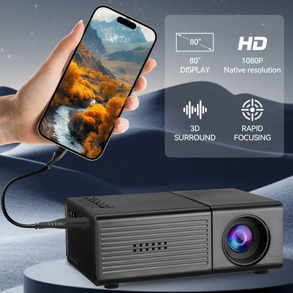 M3S Mini Projector Black USB-Powered Kemu |Fashion Home Kitchen Beauty
