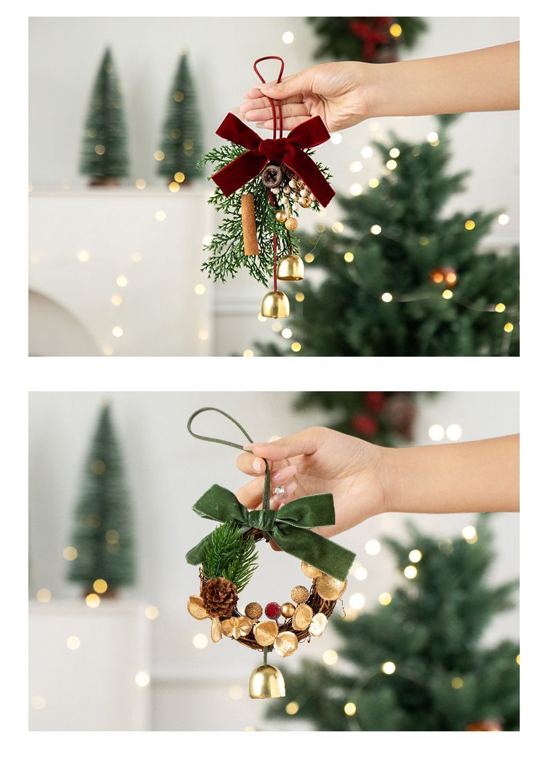 D4 Pinecone Single Bell Heart 2 Pack Kemu |Fashion Home Kitchen Beauty