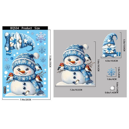 6 Styles Christmas Window Stickers Pack-02 Kemu |Fashion Home Kitchen Beauty