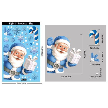 6 Styles Christmas Window Stickers Pack-03 Kemu |Fashion Home Kitchen Beauty