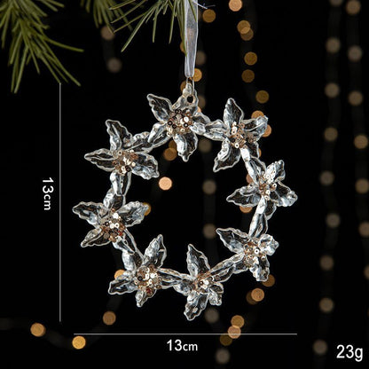 2pcs Wreath Christmas Ornament Props Kemu |Fashion Home Kitchen Beauty