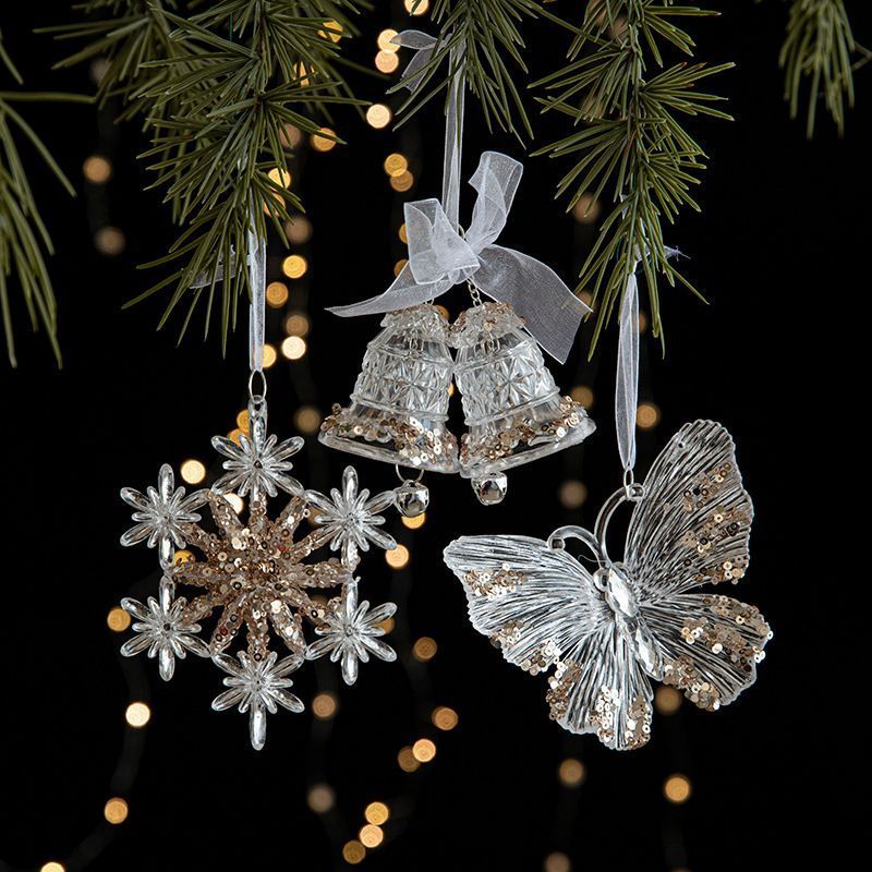 2pcs Wreath Christmas Ornament Props