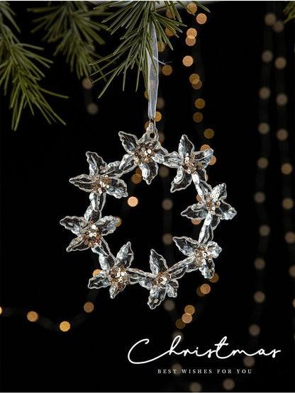 2pcs Wreath Christmas Ornament Props Kemu |Fashion Home Kitchen Beauty