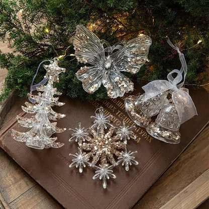 2pcs Five-pointed Star Christmas Ornament Props Kemu |Fashion Home Kitchen Beauty