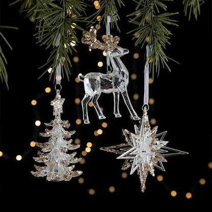 2pcs Five-pointed Star Christmas Ornament Props Kemu |Fashion Home Kitchen Beauty