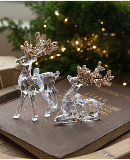 2pcs Unicorn B Christmas Ornament Props Kemu |Fashion Home Kitchen Beauty
