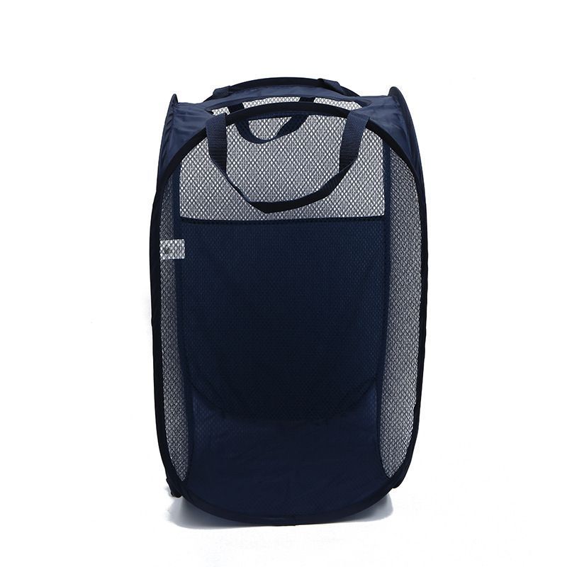 Foldable Laundry Hamper Navy blue 02