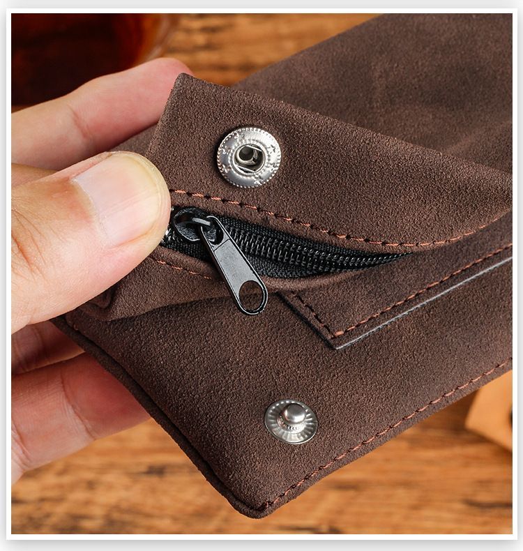 Matte Leather Storage Bag Light Gray