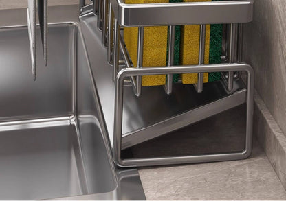 Low Profile Tilted Dish Drying Rack-Cream White 02 Kemu |Fashion Home Kitchen Beauty