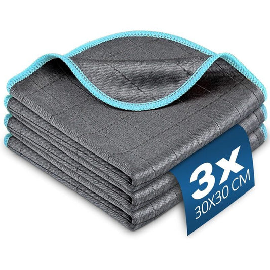 400GSM Microfiber Carbon Magic Cloth Cleaning Towel Washable Non Trace Absorbent Polishing Towel Kemu |Fashion Home Kitchen Beauty